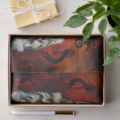 GRAUER WOLF SEIDENPAPIER (Geschenk)