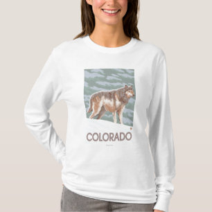 Grauer Wolf StandingColorado T-Shirt