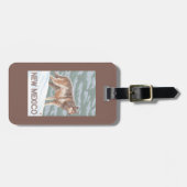 Grauer Wolf StandingNew Mexiko Gepäckanhänger (Vorderseite horizontal)