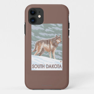 Grauer Wolf StandingSouth Dakota Case-Mate iPhone Hülle