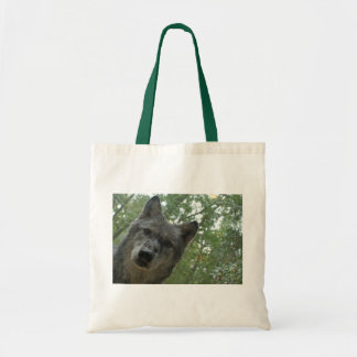 Grauer Wolf-Tasche Tragetasche