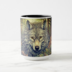 Grauer Wolf Tasse