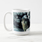 Grauer Wolf-Tasse Kaffeetasse (Links)