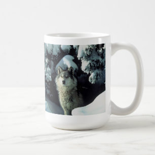 Grauer Wolf-Tasse Kaffeetasse