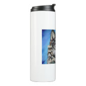 Grauer Wolf Thermosbecher (Nach links gedreht)