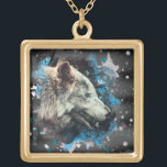 *~* Grauer Wolf Totem Blue Boho Shaman Square Vergoldete Kette<br><div class="desc">JEWELRY MIT INTENTION (R) - Energetisch verbesserte Juwelenhalskette SQUARE und gelbes Gold plattiert. * SQUARE GOLD plated Boho Bohemisch Native American Tribal Shaman GOLD SPIELTE SQUARE NECKLACE Artistic and abstrakt Wolf Totem. Seit 2001 habe ich als beruflicher spiritueller Energiehelfer den Power der Heilabsicht gelernt, entwickelt und genutzt. Alle meine JEWELRY...</div>