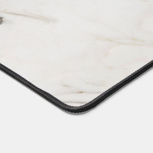 Grauer Wolf und Marmorstein Schreibtischunterlage (Ecke)