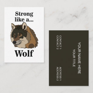 Grauer Wolf Visitenkarte