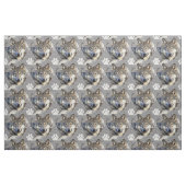 Grauer Wolf-Würde Stoff (Fat Quarter (45,7 x 55,9 cm))