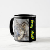Grauer Wolf-Würde Tasse (Vorderseite Links)