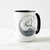Grauer Wolfskaffee 15oz Tasse (VorderseiteRechts)