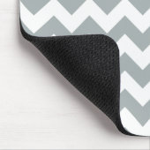 Grauer Zickzack Zickzack Paloma Mousepad (Ecke)