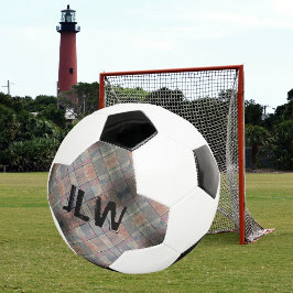 Grauer Ziegelball Fußball