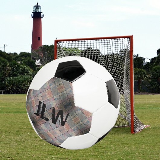 Grauer Ziegelball Fußball