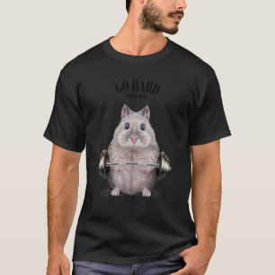 Grauer Zwerghammer Muskeltraining Weightheben F T-Shirt