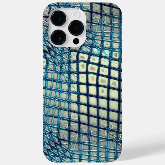 Grauer Zyan, ähnlich wie ein Geflecht Case-Mate iPhone Hülle (Rückseite)