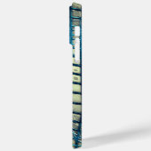 Grauer Zyan, ähnlich wie ein Geflecht Case-Mate iPhone Hülle (Rückseite / Links)