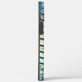 Grauer Zyan, ähnlich wie ein Geflecht Case-Mate iPhone Hülle (Rückseite / Rechts)