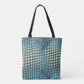 Grauer Zyan, ähnlich wie ein Geflecht Tasche (Rückseite)