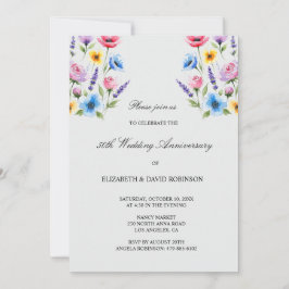 Graues 50. Jubiläum Einladung