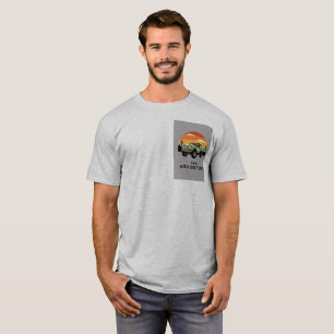 Graues Abenteuer-Grafik-T-Shirt für Herren T-Shirt