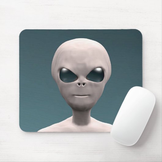 Graues alien mousepad (Mit Mouse)