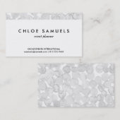 Graues Aquarell punktiert grauer Kreis gemaltes Visitenkarte (Vorne/Hinten)