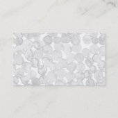 Graues Aquarell punktiert grauer Kreis gemaltes Visitenkarte (Rückseite)