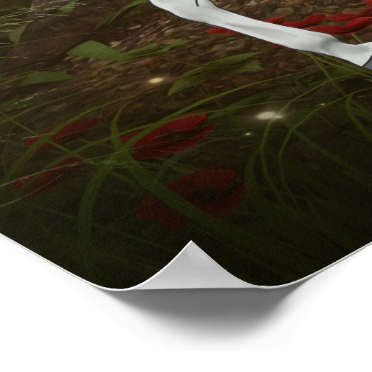 Graues Arabian Poster (Ecke)