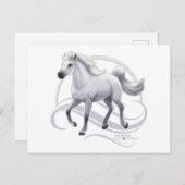 Graues Arabian Postkarte (Vorne/Hinten)