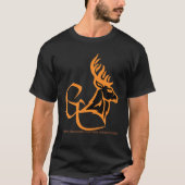Graues Arkansas Jagd- und Outdoor-Logo T-Shirt (Vorderseite)