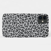 Graues Asche Leopard Cheetah Animal Print Muster Case-Mate iPhone Hülle (Rückseite (Horizontal))