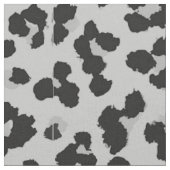 Graues Asche Leopard Cheetah Animal Print Muster Stoff (Nahaufnahme)