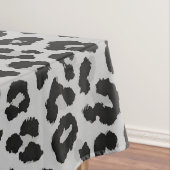 Graues Asche Leopard Cheetah Animal Print Muster Tischdecke (Beispiel)