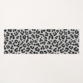 Graues Asche Leopard Cheetah Animal Print Muster Yogamatte (Vorderseite (Horizontal))