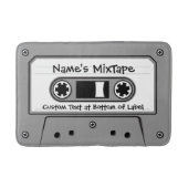 Graues Audio-Kassettenband Badematte (Vorderseite)