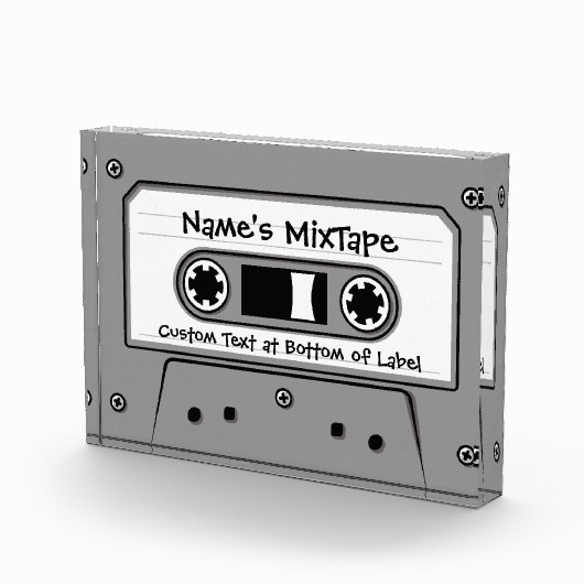 Graues Audio-Kassettenband Fotoblock (Rechts)