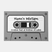 Graues Audio-Kassettenband Fußmatte (Vorderseite)