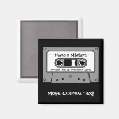 Graues Audio-Kassettenband Magnet (Vorderseite/Rückseite)