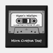 Graues Audio-Kassettenband Magnet (Vorne)