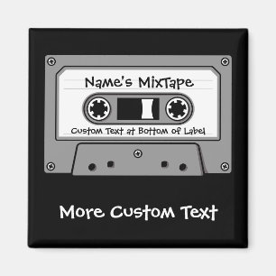 Graues Audio-Kassettenband Magnet