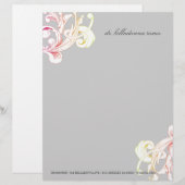 graues Aufflackern des Laub-311-Vivid Briefbogen (Vorne/Hinten)