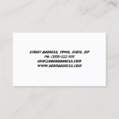 Graues Auto in der Motion Business Card Visitenkarte (Rückseite)