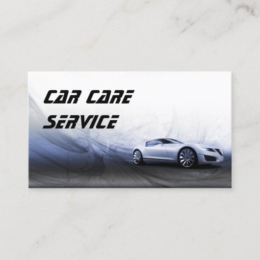 Graues Auto in der Motion Business Card Visitenkarte (Vorderseite)