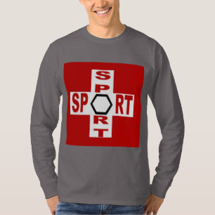 Graues Basisches Rauchershirt SPORT SCHWEIZ T-Shirt