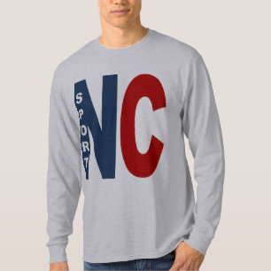 Graues basisches T-Shirt CAROLINA SPORT