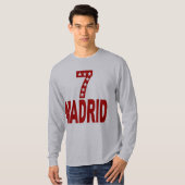 Graues basisches T-Shirt MADRID 7 ETOILES (Vorne ganz)