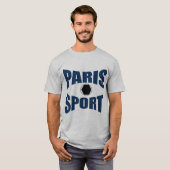 Graues basisches T-Shirt PARIS SPORT (Vorne ganz)