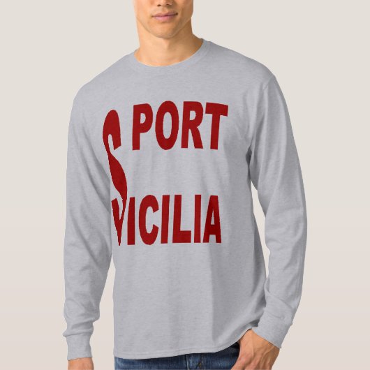 Graues basisches T-Shirt SICILIA (Vorderseite)