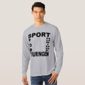 Graues basisches T-Shirt SPORT THURINGEN (Vorne ganz)